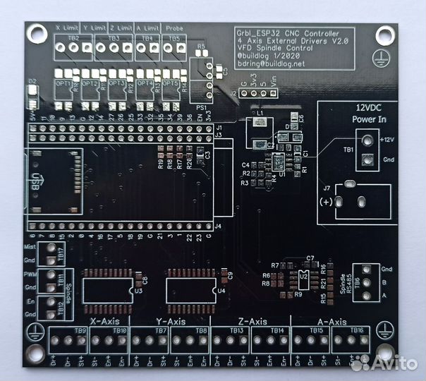 Плата для сборки контроллера с чпу