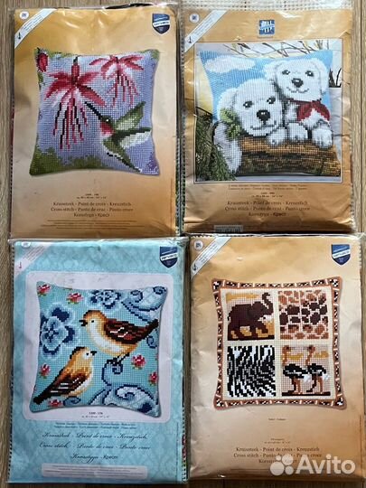 Набор для вышивания подушки Вервако новый