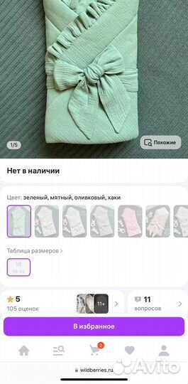 Конверт на выписку