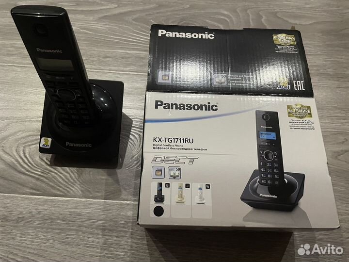 Цифровой беспроводной радиотелефон Panasonic новый