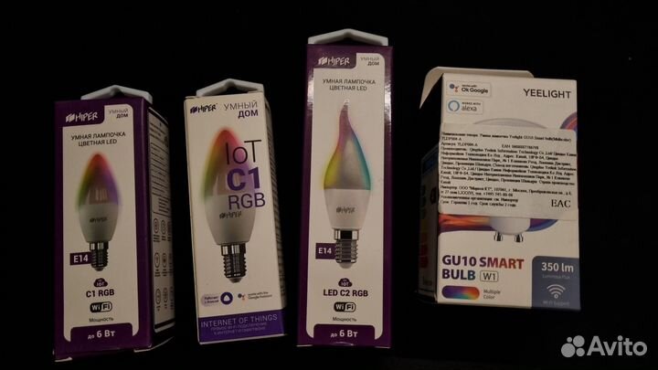 Умная лампочка Yeelight GU10