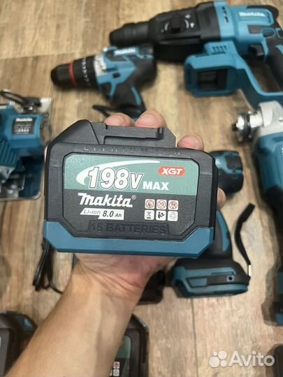 Аккумуляторный набор makita 6 в 1 с пилой