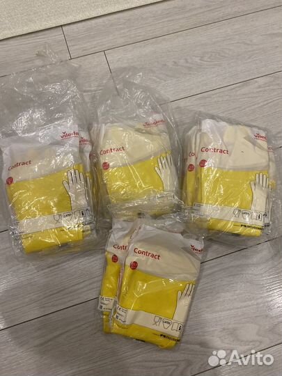 Vileda contract латексные перчатки