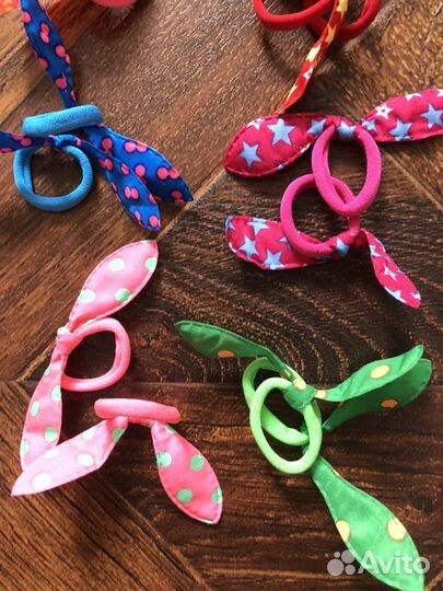 Резинки для волос с маленьким «ушками»