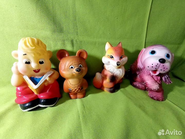 Резиновые игрушки пищалки СССР 1