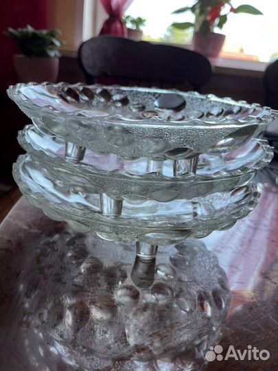 Ваза для фруктов на ножке СССР