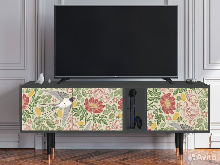 Тв-тумба T1 - Антрацит - Spring Swallow