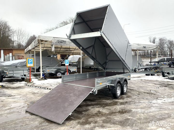 Прицеп сст 7132-11-Ш (Борт-Аппарель и Подъемный бо