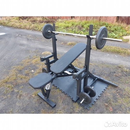 Скамья жима и стойки набор раздельный регулируемый