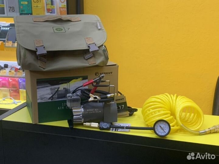 Компрессор автомобильный berkut R17 (55л/мин) 12 А
