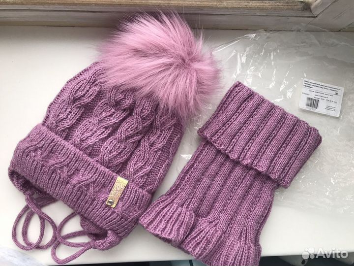 Новая Шапка с манишкой