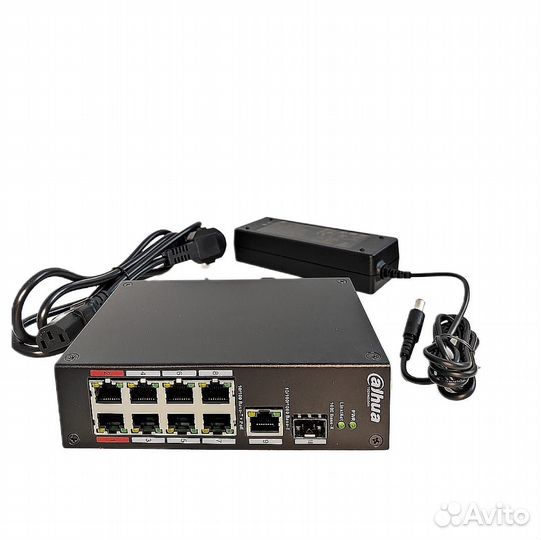 Poe коммутатор свитч Dahua DH-PFS3110-8ET-96