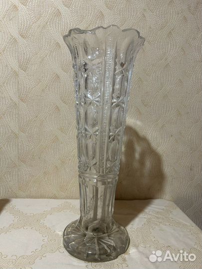Ваза хрусталь 1950-е витаж СССР