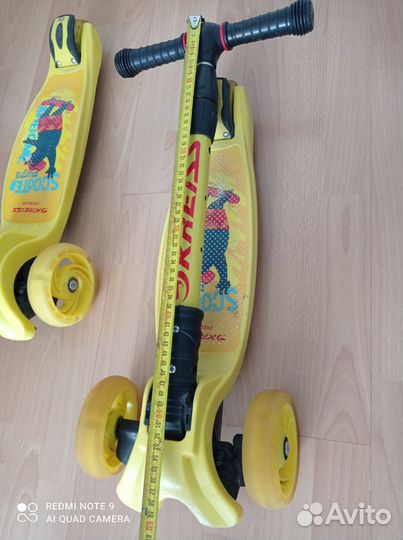 Самокат детский трехколесный бу