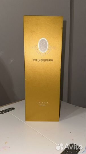 Коробка от шампанского cristal 2009