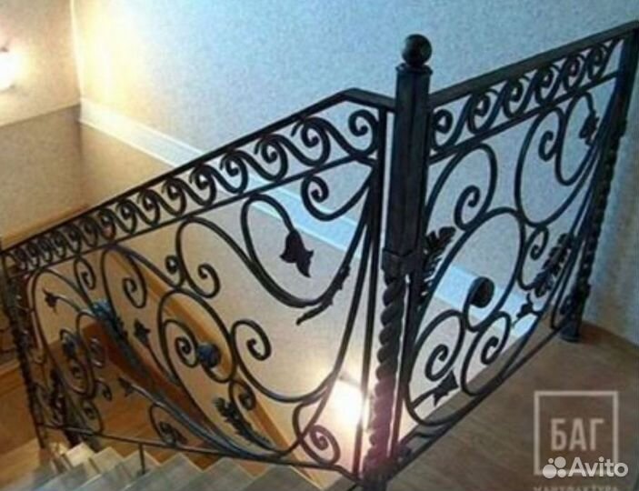 Кованые перила для лестниц. Ограждение балконов