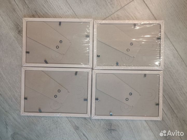 Рамка для фотографий дерево, 10х15, набор 4 шт