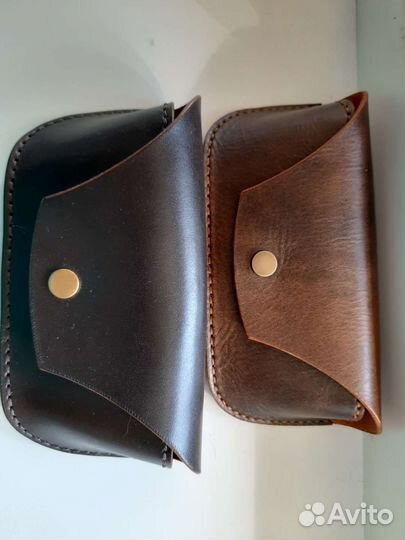 Чехол для очков кожаный