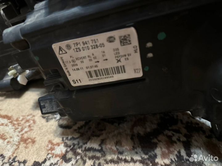 Фара volkswagen touareg