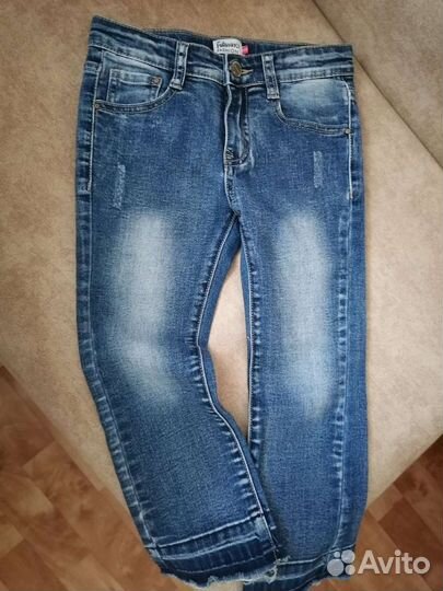 Джинсы девч 128