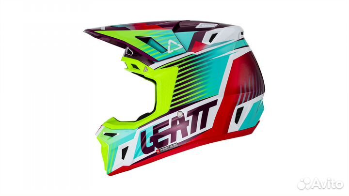 Мотошлем Leatt Moto 8.5 Helmet Kit Neon, M размер