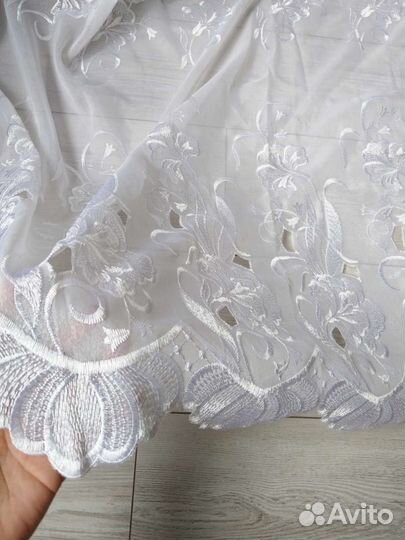 Тюль белая с ламбрекеном 4 м