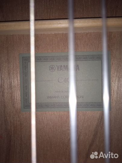 Классическая гитара yamaha c40