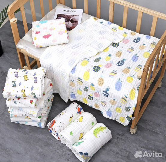 Муслиновое одеяло для новорожденных