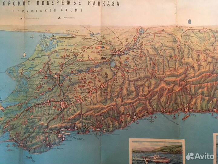 Черноморское побережье Кавказа. Схема тур