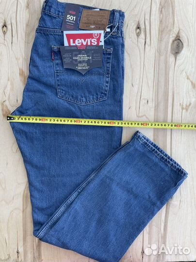 Мужские джинсы levis 501 W36 L32, на болтах