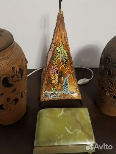 Шкатулка ониксГоршок Кунгурская керамика Ночник