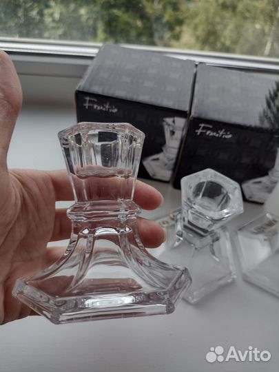 Декоративный подсвечник, стекло