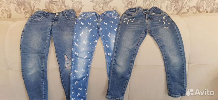 Джинсовые вещи на девочку 110 - 116