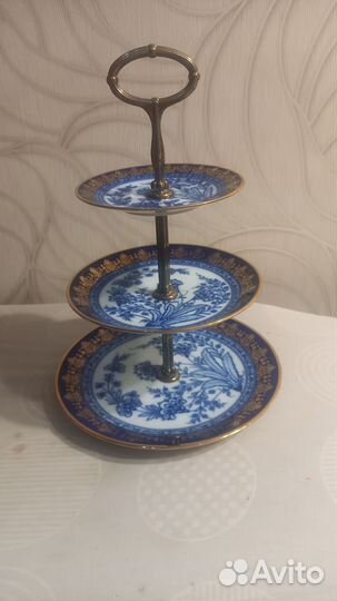 Ваза для фруктов / фруктовница cobalt