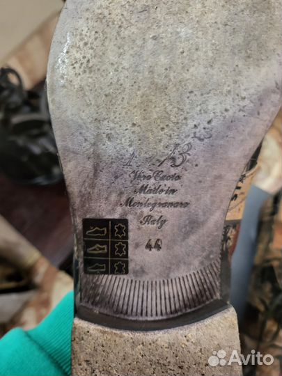 Полуботинки мужские Италия, р. 44