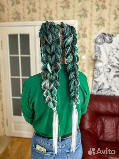 Косы с канекалоном, афрокосы, боксерские, дреды