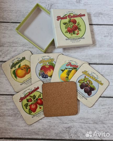 Подставки под кружки/стаканы в винтажном стиле