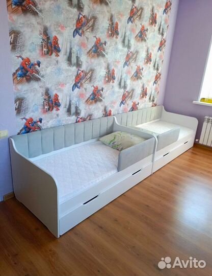 Кровать Сити ящик бортик матрац новая