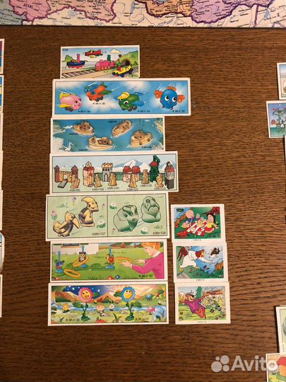 Игрушки вкладыши из киндера 90х