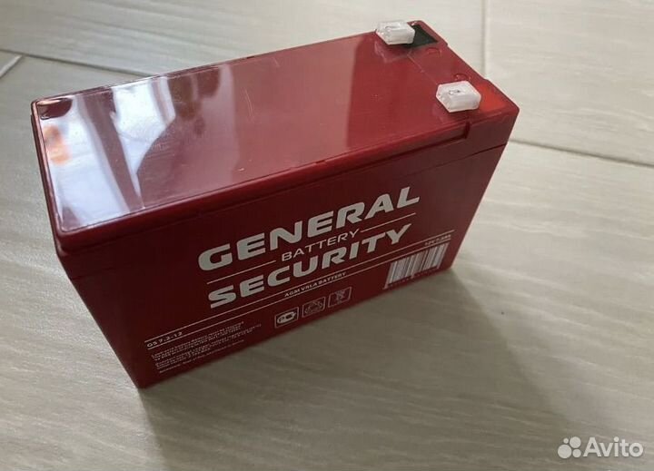 Акб 7 А/ч 12 В аккумулятор gs 7.2-12