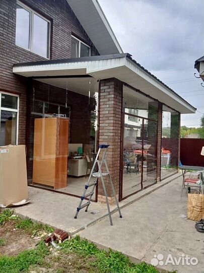 Мягкие окна для террасы беседки веранды