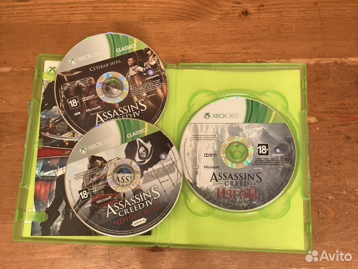 Assassin's Creed Black Flag + Rogue для Xbox 360