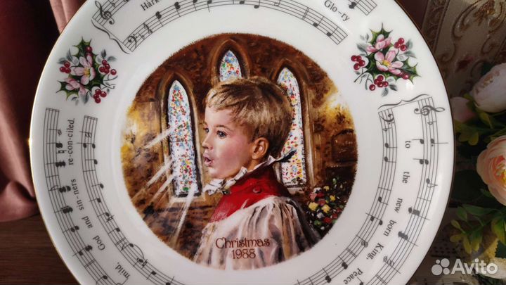 Тарелка Рождество Royal Doulton с гимном рождества