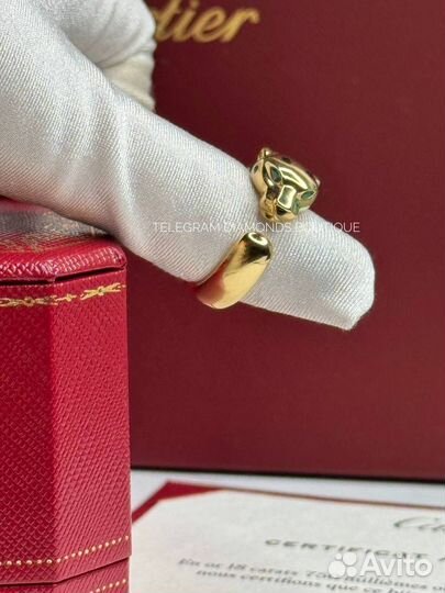 Cartier panthere кольцо желтое золото 750