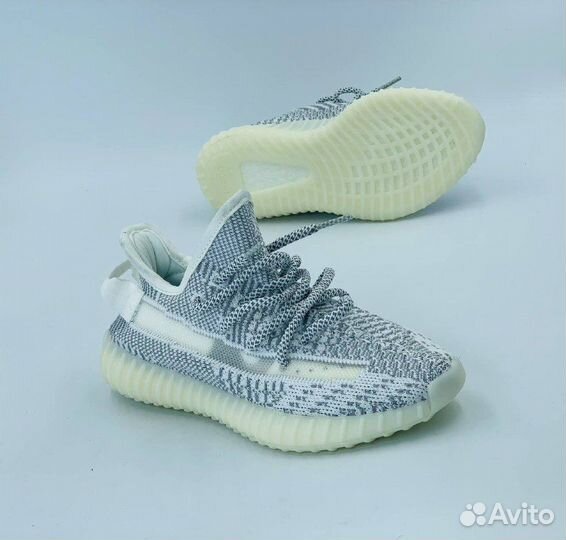 Adidas yeezy boost 350 детские серые разм. 34