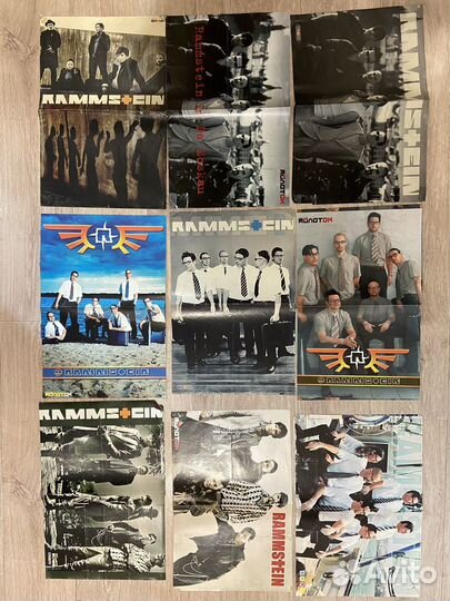 Постеры и статьи из журналов с Rammstein
