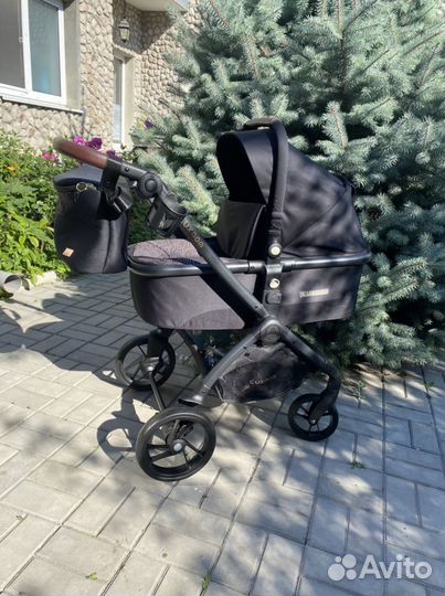Коляска 3 в1 Люксмам к - 92 (черная )