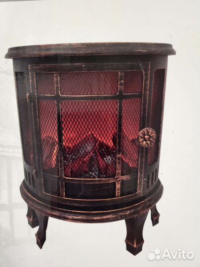 Декоративный камин светильник LED fireplace lanter