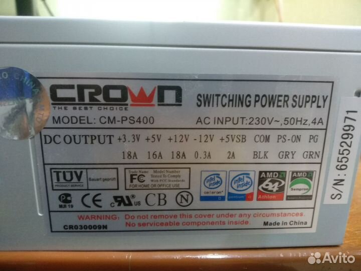 Блок питания на 400w