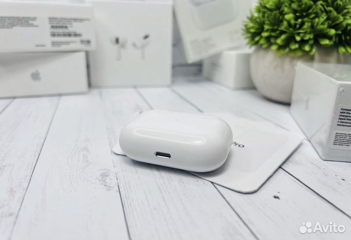 Airpods pro Premium с шумоподавлением и гарантией